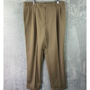 Jos A Bank Brown Wool Dress Pants Mens 38L Signature Collection
